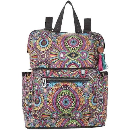 Sakroots Recycled Loyola Convertible Backpack - Rainbow Wanderlust