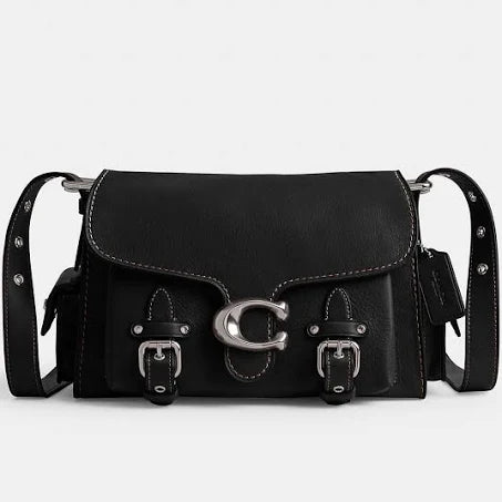 Coach Women's Western Tabby in Black | Leather