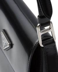Thumbnail for Prada Cleo Brushed Leather Shoulder Bag, Women, Black