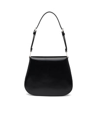 Thumbnail for Prada Cleo Brushed Leather Shoulder Bag, Women, Black