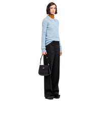 Thumbnail for Prada Cleo Brushed Leather Shoulder Bag, Women, Black