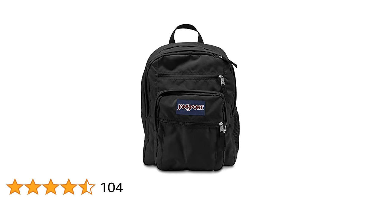 Jansport Big Student Backpack - 15-inch Laptop School Pack (Black.)