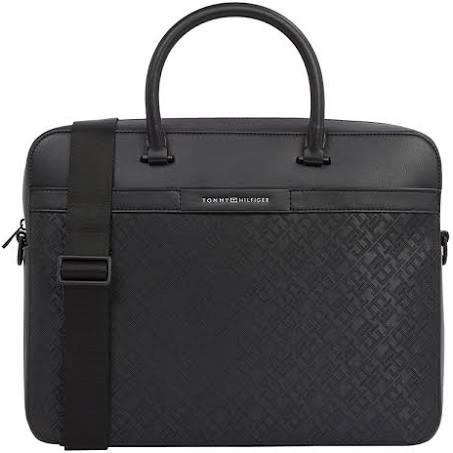 Tommy Hilfiger Monogram Computer Bag - Black - Size