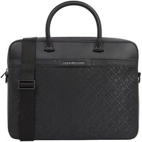 Thumbnail for Tommy Hilfiger Monogram Computer Bag - Black - Size