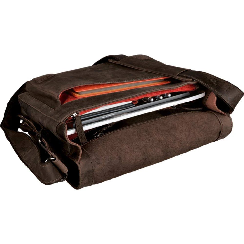 Pride and Soul Ben Shoulder Bag For Laptops Up To 15 Inch Brown