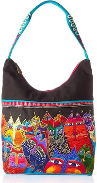 Thumbnail for Laurel Burch Medium Scoop Tote Zipper Top 14inch by 3