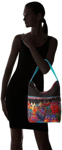 Thumbnail for Laurel Burch Medium Scoop Tote Zipper Top 14inch by 3