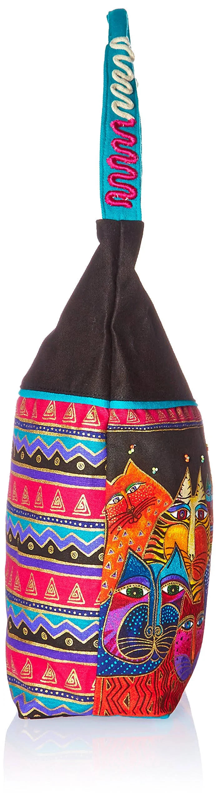 Laurel Burch Medium Scoop Tote Zipper Top 14inch by 3