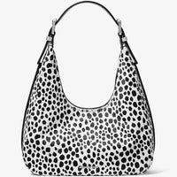 Thumbnail for Michael Kors Nolita Small Cheetah Print Calf Hair Hobo Shoulder Bag