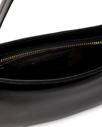 Thumbnail for Staud Black Leather Ollie Bag