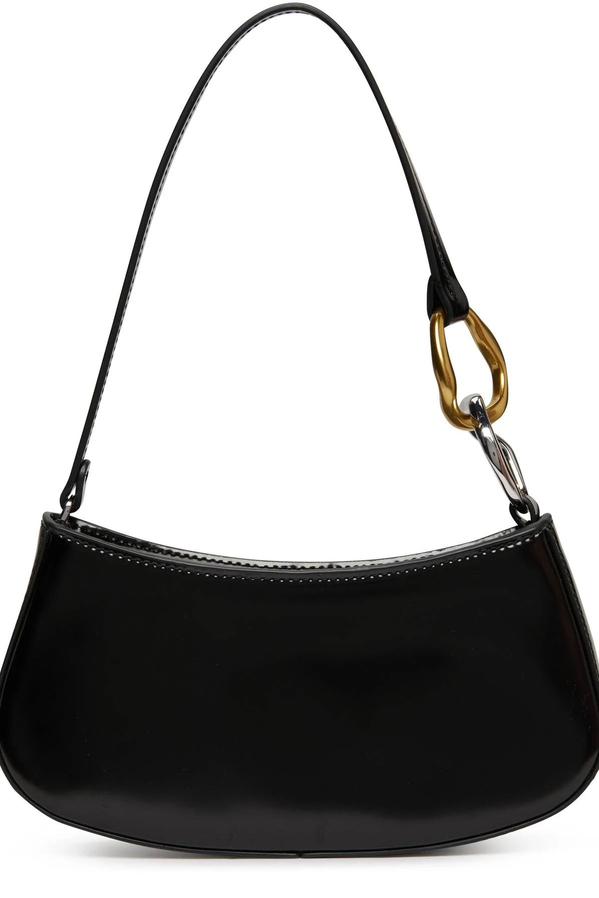 Staud Black Leather Ollie Bag
