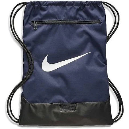 NikeBrasilia Training Gymsack, Drawstring Backpack with Zipper Pocket and ...