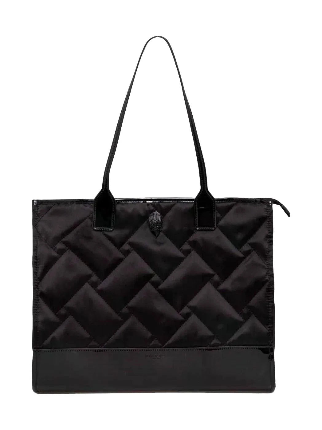Kurt Geiger London Small Square Quilted Tote Bag - Black