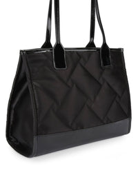 Thumbnail for Kurt Geiger London Small Square Quilted Tote Bag - Black