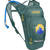 Thumbnail for Camelbak Mini M.U.L.E. Kids 3L Hydration Pack with 1.5L Reservoir | Green/ Mountains