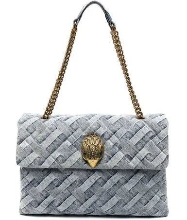Kurt Geiger Large Kensington Denim Bag - Blue Size One Size