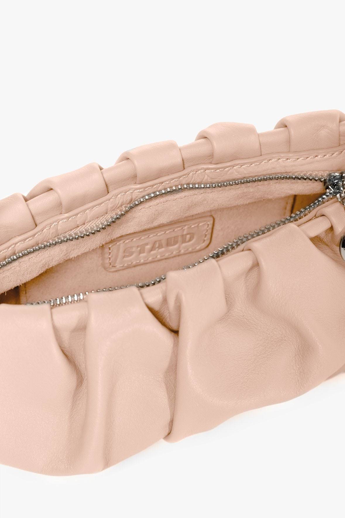 Staud Beige Convertible Bean Shoulder Bag