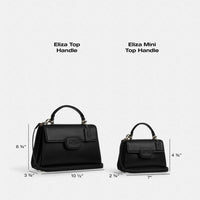 Thumbnail for Coach Eliza Top Handle Bag in Silver/Maple - Elegant & Versatile