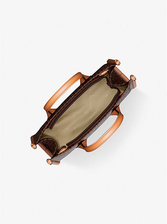 Michael Kors Mirella Small Signature Logo Crossbody Bag - Brown