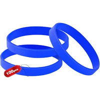Thumbnail for 100PCS Blank Silicone Wristbands Elastic Universal Bracelets Rubber Wholesale Bracelet bands bulk