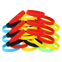 Thumbnail for 100PCS Blank Silicone Wristbands Elastic Universal Bracelets Rubber Wholesale Bracelet bands bulk