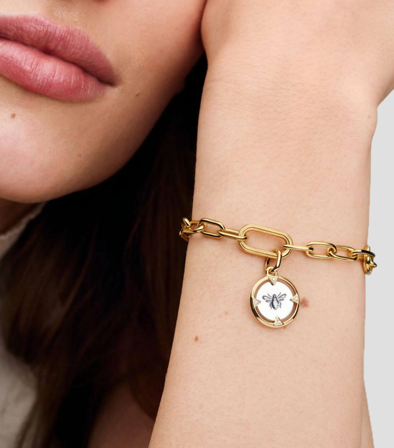 Pandora Bee Medallion Charm