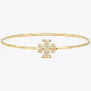 Tory Burch Eleanor Pavé Hinged Cuff