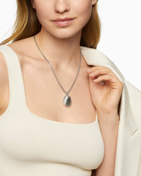 Thumbnail for David Yurman Sterling Silver Sculpted Cable Locket