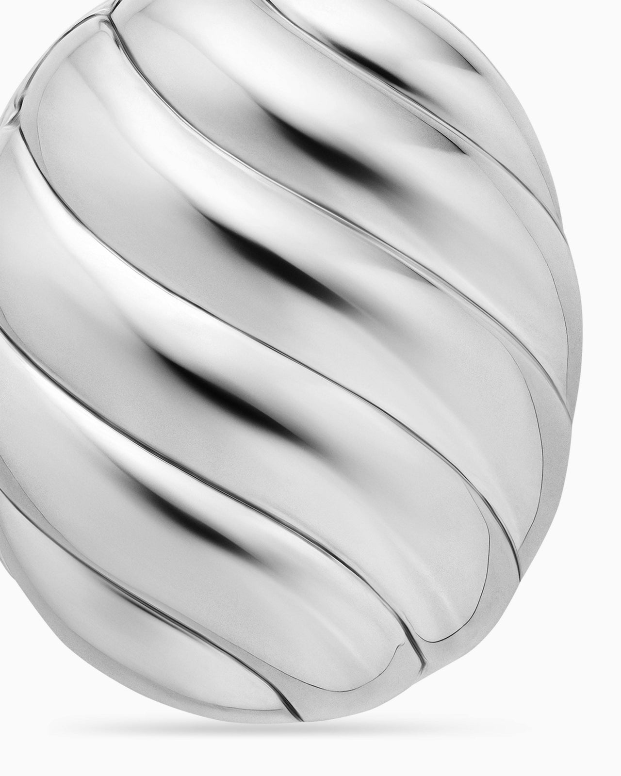 David Yurman Sterling Silver Sculpted Cable Locket