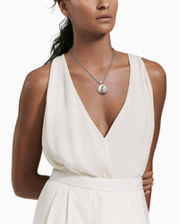 Thumbnail for David Yurman Sterling Silver Sculpted Cable Locket
