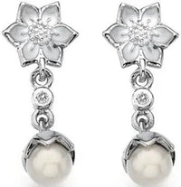 Thumbnail for White Ice Sterling Silver Diamond Earrings