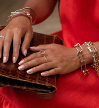 Thumbnail for Monica Vinader Riva Diamond Hoop Ring