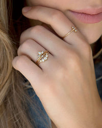Thumbnail for Zoë Chicco 14K Yellow Gold Thin Ring with Diamond