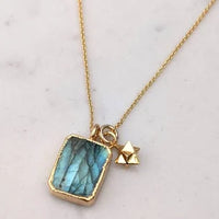 Thumbnail for 'The Duo' Labradorite Necklace