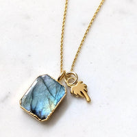 Thumbnail for 'The Duo' Labradorite Necklace