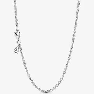 Pandora Liquid Silver Cable Chain Necklace