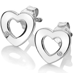 Hot Diamonds Heart Diamond Amulet Earrings