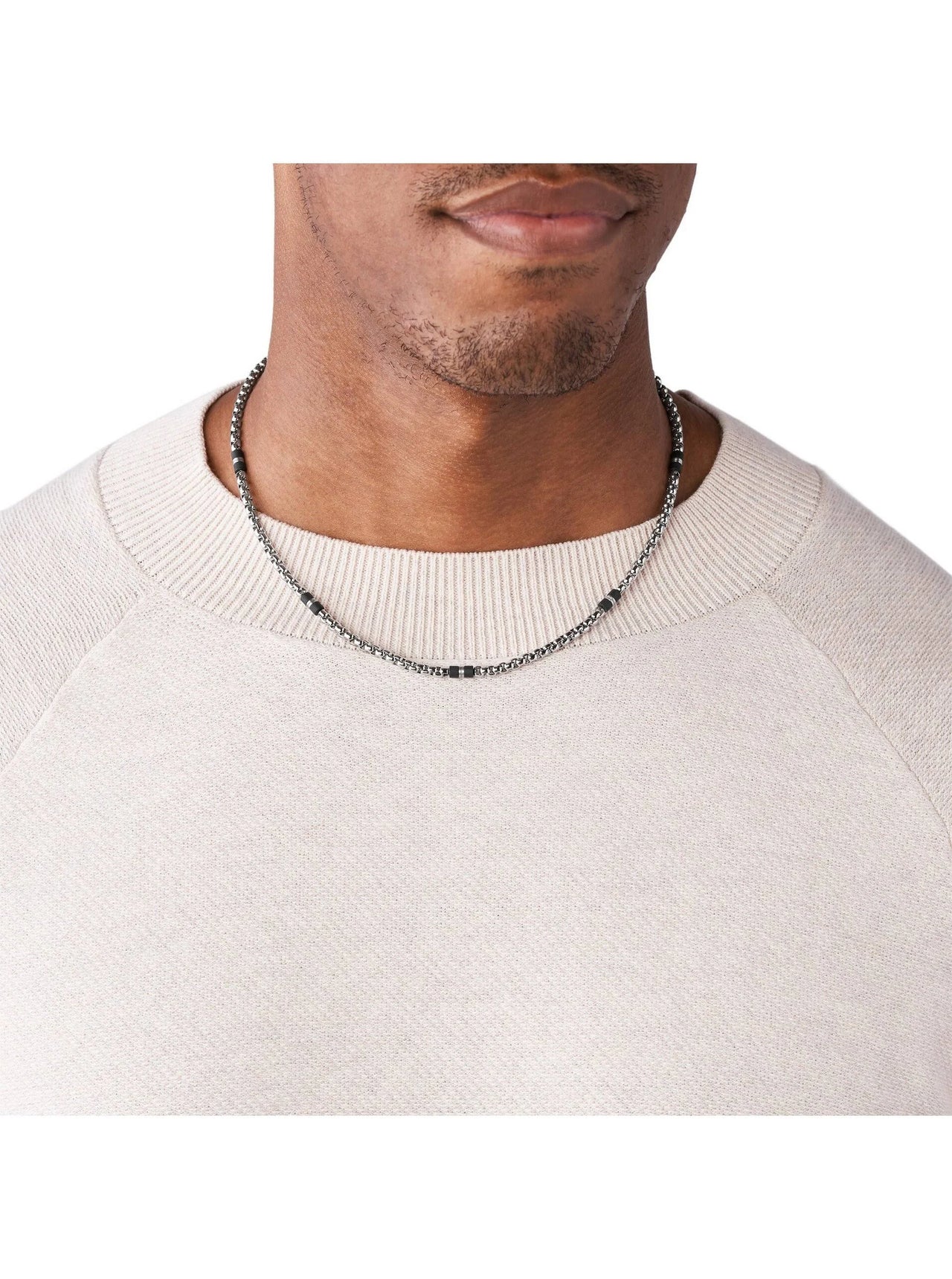 Fossil Men's Beaded Necklace