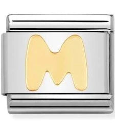 Nomination Classic Gold Letter M Charm