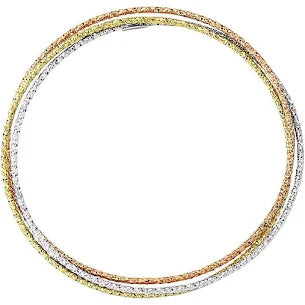 Jewelco London Women's Russian Wedding Bangle Bracelet