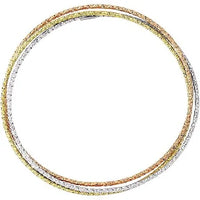 Thumbnail for Jewelco London Women's Russian Wedding Bangle Bracelet