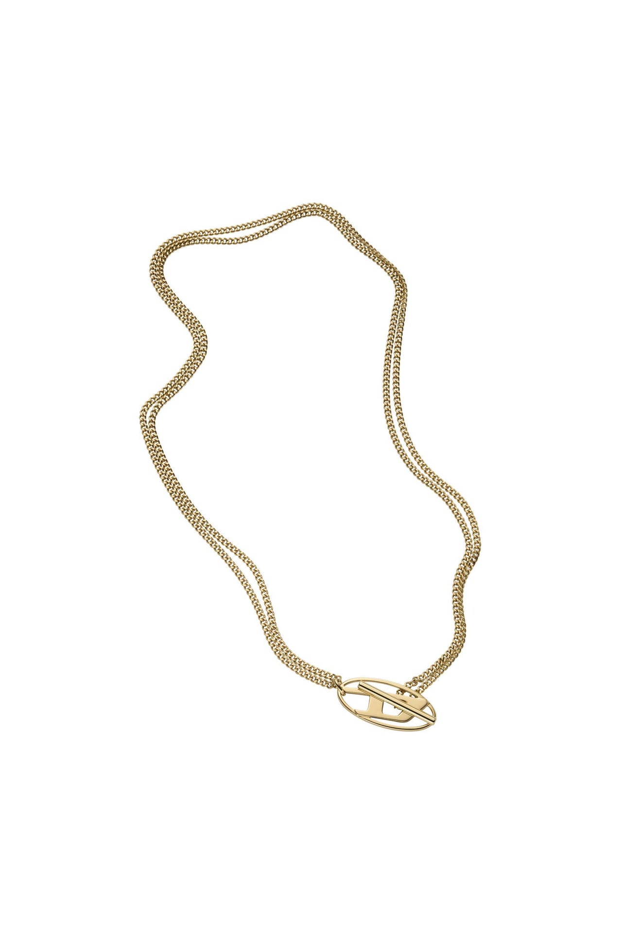 アクセサリー DIESEL Gold-Tone Stainless Steel Chain Women's Gold-Tone Stainless Steel Chain Necklace | Gold | Diesel