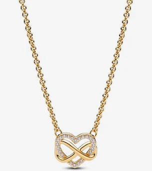 Pandora Sparkling Infinity Heart Necklace