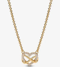 Thumbnail for Pandora Sparkling Infinity Heart Necklace