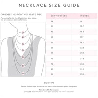 Thumbnail for ladies Pandora Organically Shaped Pavé Circle & Treated Freshwater Cultured Pearl Collier Necklace