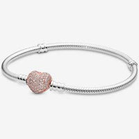 Thumbnail for Pandora Moments Pavé Heart Clasp Bracelet