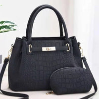 Thumbnail for ladiesgenuineleatherhandbagblack