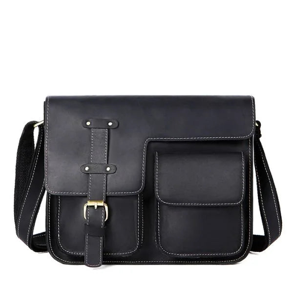 vintageleathermessengerbagblack